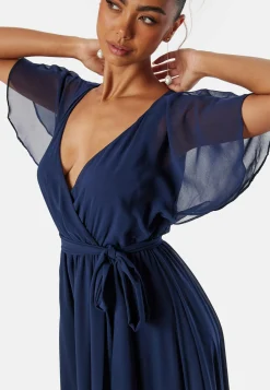 Goddiva Morsiusneitomekot|Vanhojentanssimekot*Flutter Chiffon Maxi Dress