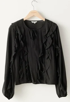 Happy Holly Rusetilliset Puserot|Yksiväriset Puserot Ja Paidat*Frill Blouse