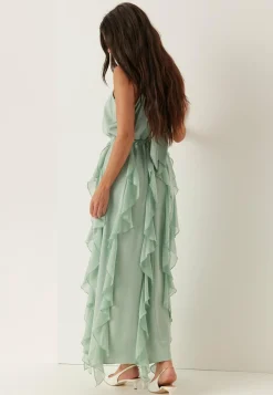 Bubbleroom Occasion Morsiusneitomekot|Juhlamekot*Frill Halterneck Ankle Dress