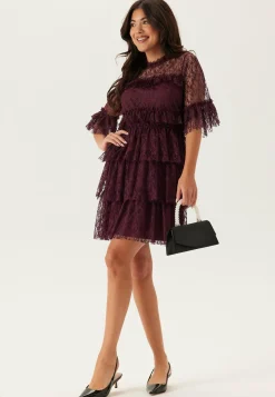 BUBBLEROOM Röyhelömekot|Joulumekot*Frill Lace Dress
