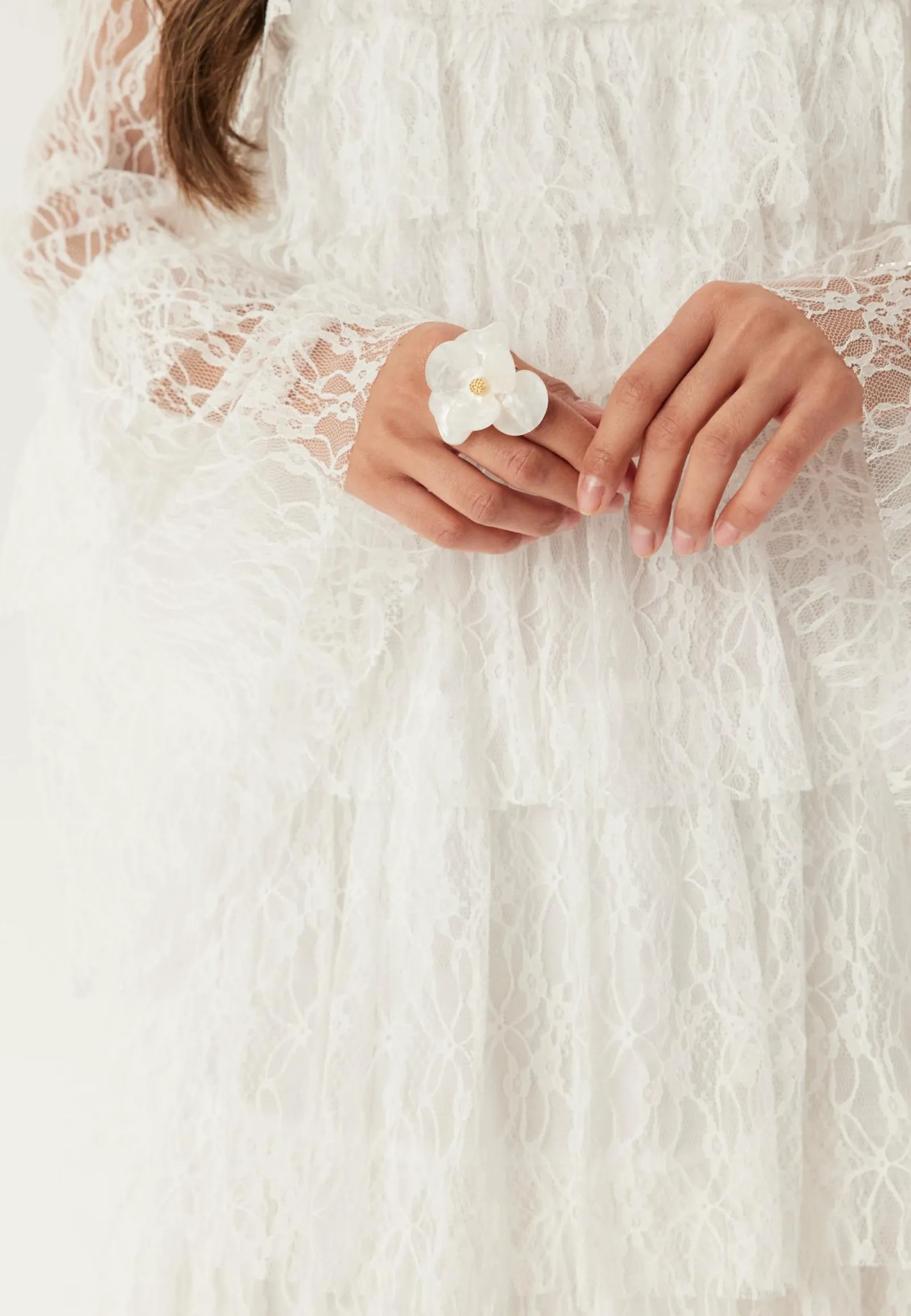 BUBBLEROOM Röyhelömekot|Pitkähihaiset Mekot*Frill Lace Dress