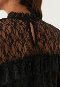 BUBBLEROOM Röyhelömekot|Uudenvuoden Mekot*Frill Lace Midi Dress