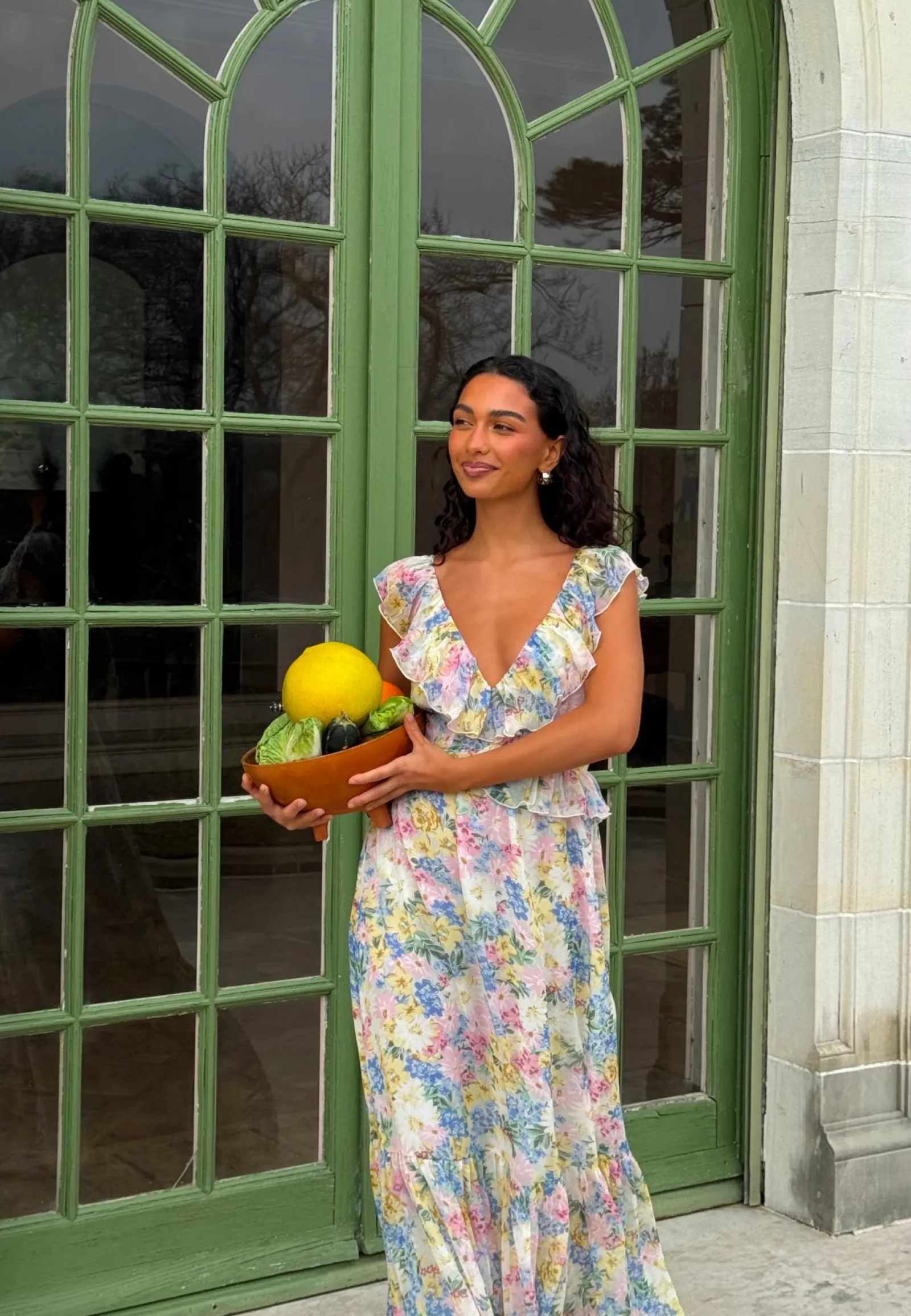 Bubbleroom Occasion Röyhelömekot|Morsiusneitomekot*Frill Tie Back Maxi Dress