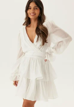 Bubbleroom Occasion Röyhelömekot|Juhlamekot*Frilled Balloon Sleeve Short Flounce Dress