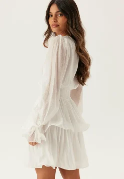 Bubbleroom Occasion Röyhelömekot|Juhlamekot*Frilled Balloon Sleeve Short Flounce Dress