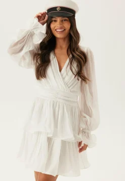 Bubbleroom Occasion Röyhelömekot|Juhlamekot*Frilled Balloon Sleeve Short Flounce Dress