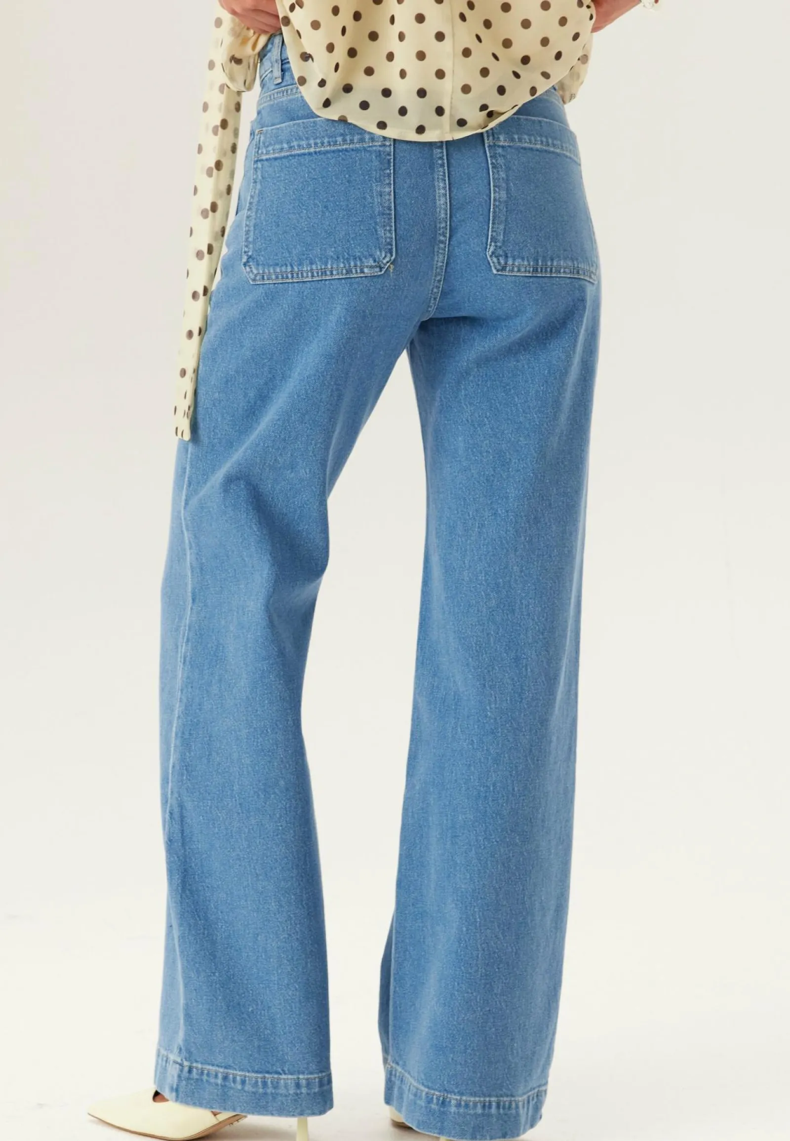 BUBBLEROOM Farkut|Leveälahkeiset Farkut*Front Pocket Jeans