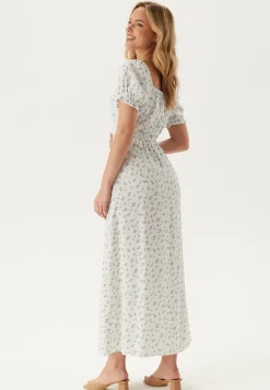 BUBBLEROOM Kukkakuosiset Ja Kuviolliset Mekot|Kesämekot*Front Tie Long Viscose Dress