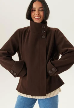 BUBBLEROOM Kevättakit|Kevyet Takit*High Neck Short Coat