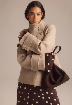 BUBBLEROOM Syystakit|Takit*High Neck Short Coat