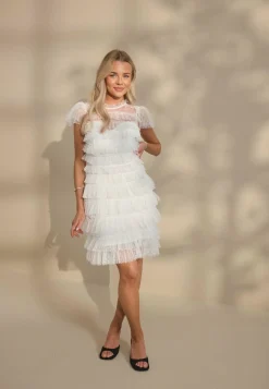 Bubbleroom Occasion Minimekot|Valmistujaismekot*High Neck Tulle Frill Dress