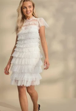 Bubbleroom Occasion Minimekot|Valmistujaismekot*High Neck Tulle Frill Dress