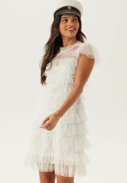 Bubbleroom Occasion Minimekot|Valmistujaismekot*High Neck Tulle Frill Dress