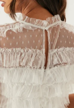Bubbleroom Occasion Minimekot|Valmistujaismekot*High Neck Tulle Frill Dress