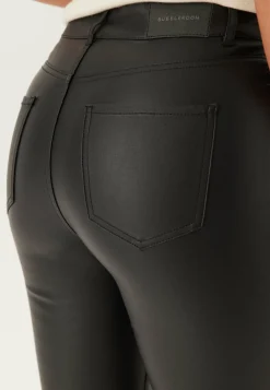 BUBBLEROOM Korkeavyötäröiset Housut|Lahkeelliset Housut*High Waist Coated Flared Jeans