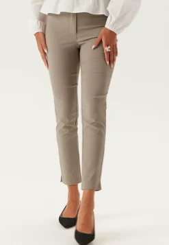BUBBLEROOM Skinny-Housut|Suorat Housut*High Waist Stretchy Cropped Slit Trousers