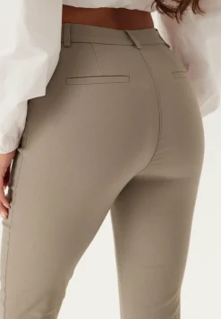 BUBBLEROOM Skinny-Housut|Suorat Housut*High Waist Stretchy Cropped Slit Trousers