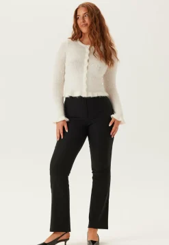 BUBBLEROOM Keskivyötäröiset Housut|Pukuhousut*High Waist Stretchy Flared Trousers