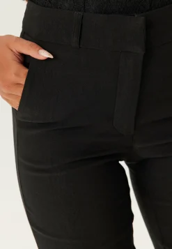 BUBBLEROOM Suorat Housut|Korkeavyötäröiset Housut*High Waist Stretchy Front Pocket Trousers