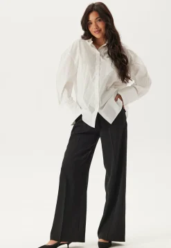 Happy Holly Leveälahkeiset Housut|Korkeavyötäröiset Housut*High Waist Wide Suit Pants