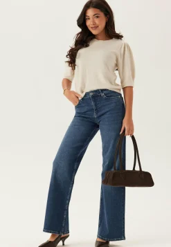 BUBBLEROOM Farkut|Leveälahkeiset Farkut*High Wide Jeans