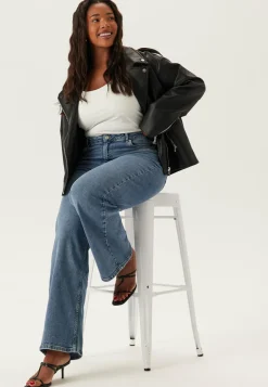 BUBBLEROOM Farkut|Leveälahkeiset Farkut*High Wide Jeans