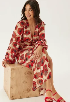 Bubbleroom Occasion Juhlamekot|Kukkakuosiset Ja Kuviolliset Mekot*Jacquard Chiffon Midi Dress