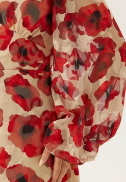 Bubbleroom Occasion Juhlamekot|Kukkakuosiset Ja Kuviolliset Mekot*Jacquard Chiffon Midi Dress