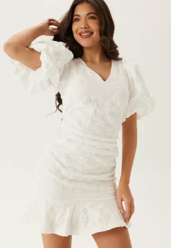 Bubbleroom Occasion Puhvihihalliset Mekot|Kesämekot*Jacquard Flounce Short Dress