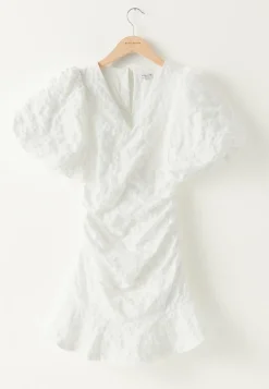 Bubbleroom Occasion Puhvihihalliset Mekot|Kesämekot*Jacquard Flounce Short Dress