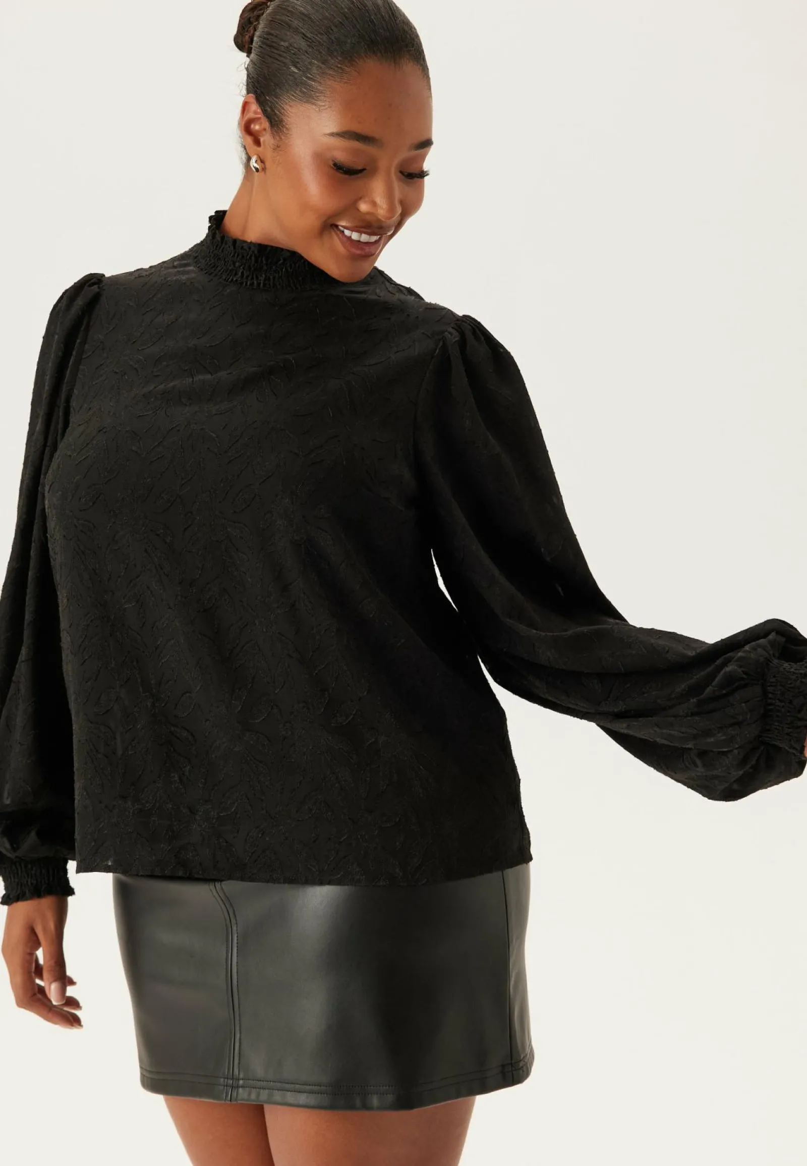 Happy Holly Yksiväriset Puserot Ja Paidat|Tunikat Ja Puserot*Jacquard Smock Blouse