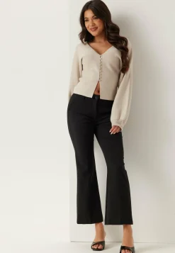 BUBBLEROOM Lyhennetyt Housut|Korkeavyötäröiset Housut*Kick Flare Trousers