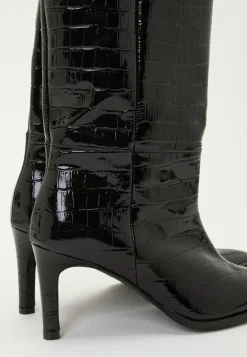 MAKE WAY Aidon Nahan Kengät|Juhlakengät*Knee High Leather Boot