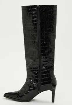 MAKE WAY Aidon Nahan Kengät|Juhlakengät*Knee High Leather Boot