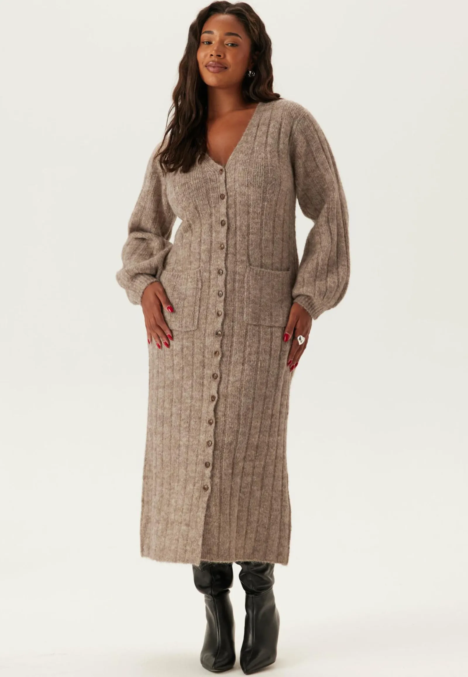 Happy Holly Neuletakit Ja Neuleet|Neuletakit*Knitted Cardigan Dress