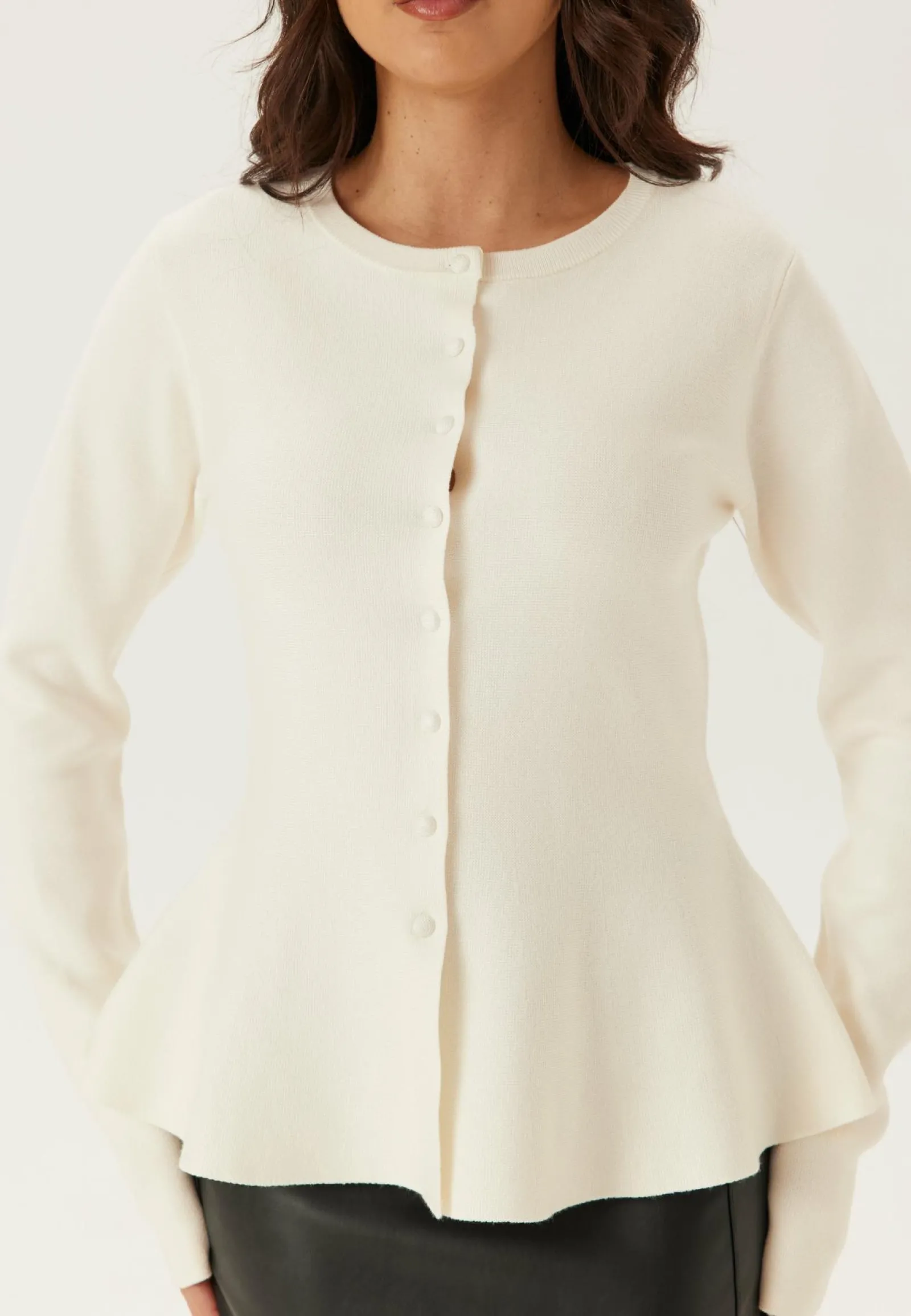 BUBBLEROOM Juhlavat Neuleet|Neuletakit Ja Neuleet*Knitted Peplum Cardigan