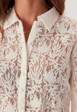 BUBBLEROOM Tunikat Ja Puserot|Paidat*Lace Peplum Blouse