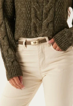 Latalia Vyöt*Leather Belt With Turn Lock