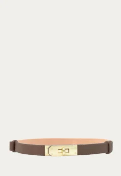 Latalia Vyöt*Leather Belt With Turn Lock