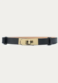 Latalia Vyöt*Leather Belt With Turn Lock