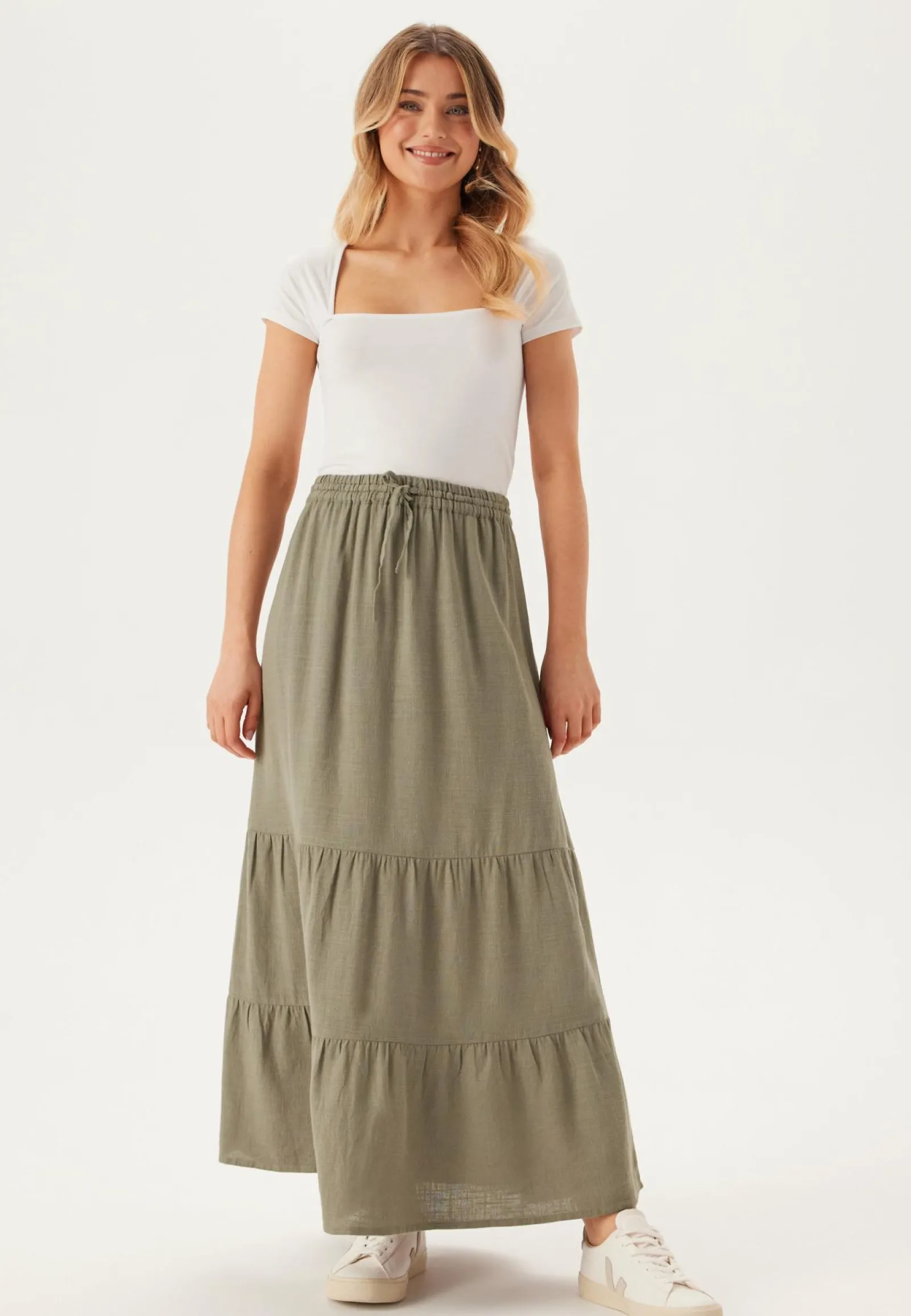 Happy Holly Rennot Setit|Maxihameet*Linen Maxi Skirt
