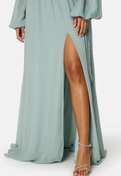 Goddiva Morsiusneitomekot|Juhlamekot*Long Sleeve Chiffon Dress