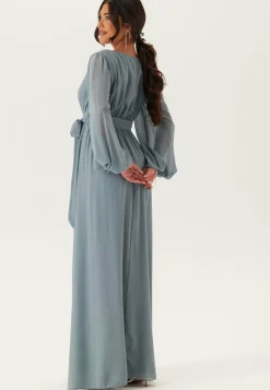 Goddiva Juhlamekot|Pitkähihaiset Mekot*Long Sleeve Chiffon Dress