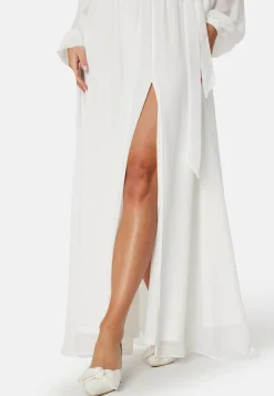 Goddiva Pitkähihaiset Mekot|Vanhojentanssimekot*Long Sleeve Chiffon Maxi Dress