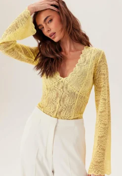 BUBBLEROOM Pitkähihaiset Topit|Pitsitopit*Long Sleeve Lace Top