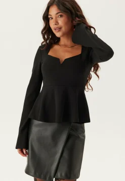 BUBBLEROOM Pitkähihaiset Topit|Juhlatopit*Long Sleeve Peplum Top