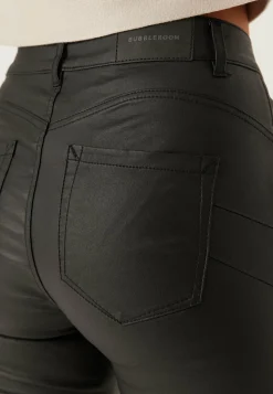 BUBBLEROOM Skinny-Housut|Matalavyötäröiset Housut*Mid Waist Push-up Coated Slim Jeans