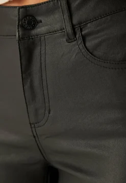 BUBBLEROOM Skinny-Housut|Matalavyötäröiset Housut*Mid Waist Push-up Coated Slim Jeans