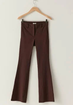 BUBBLEROOM Keskivyötäröiset Housut|Lahkeelliset Housut*Mid Waist Stretchy Flared Trousers
