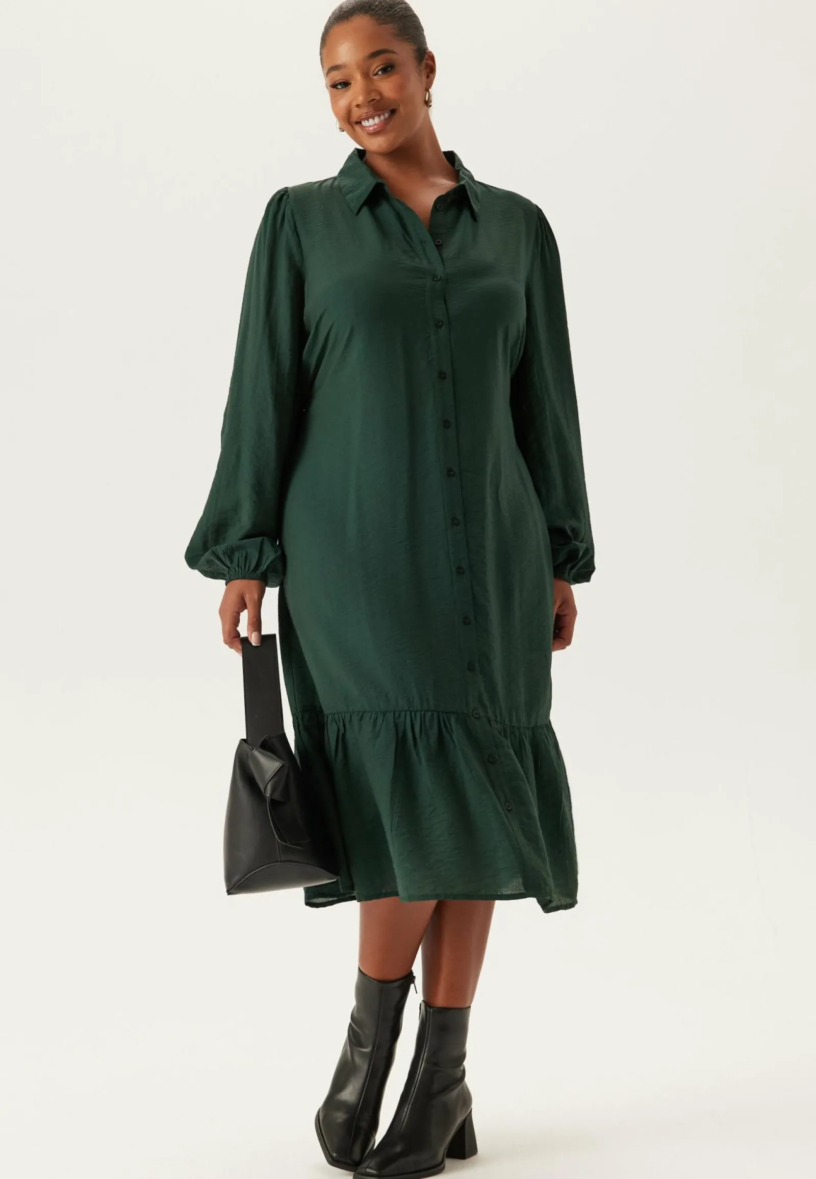 Happy Holly Paitamekot|Pitkähihaiset Mekot*Midi Shirt Dress